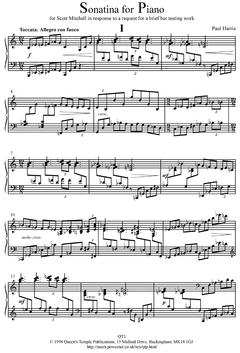 Paul Harris - Sonatina for Piano