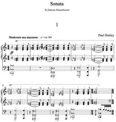 Paul Henley - Piano Sonata No.1  